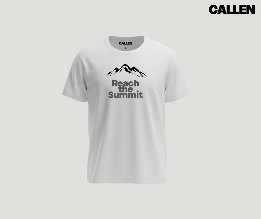 Reach the Summit - White Unisex T-Shirt