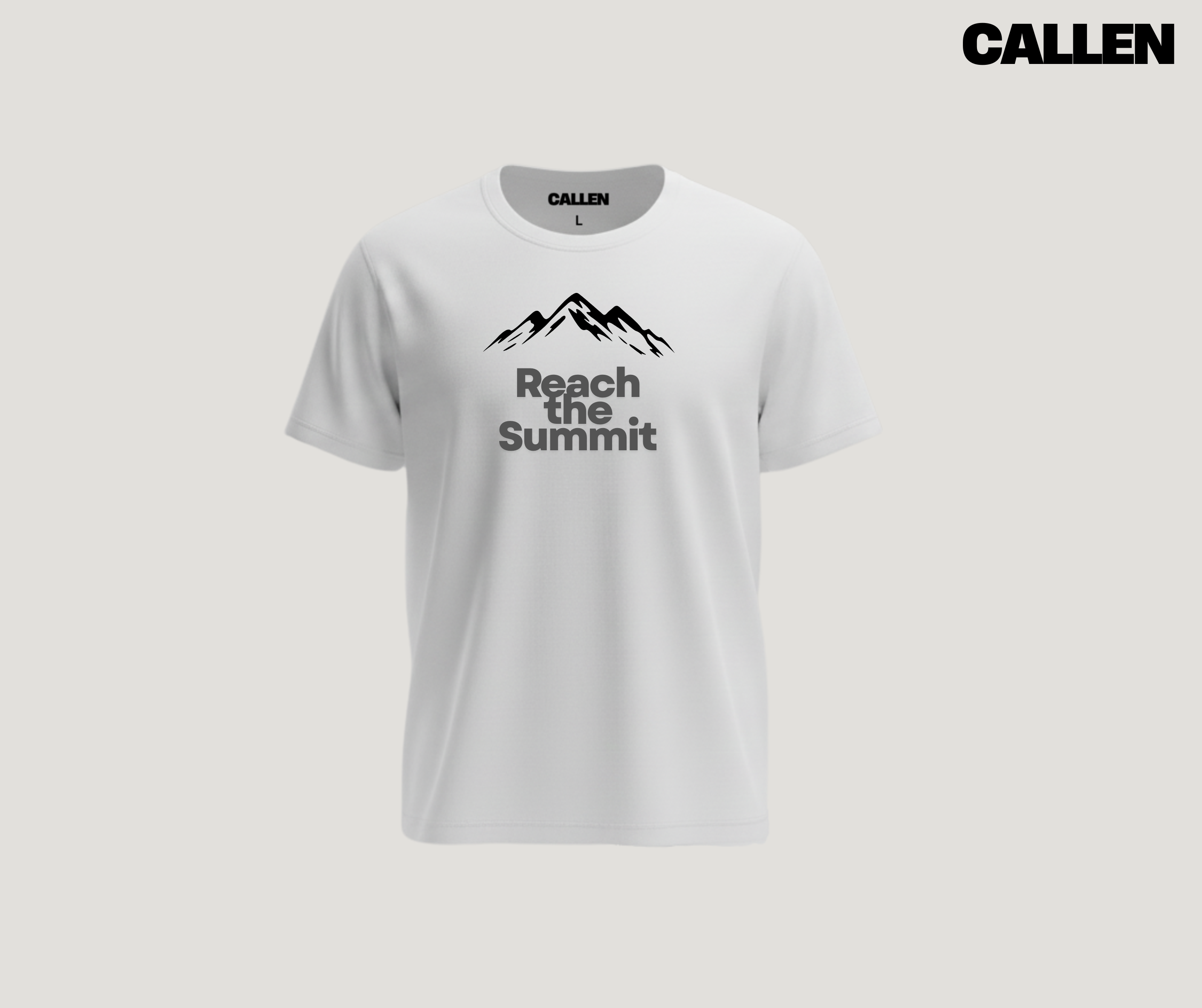 Reach the Summit - White Unisex T-Shirt