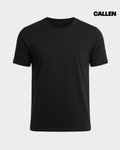 Plain Regular Fit Black Tee