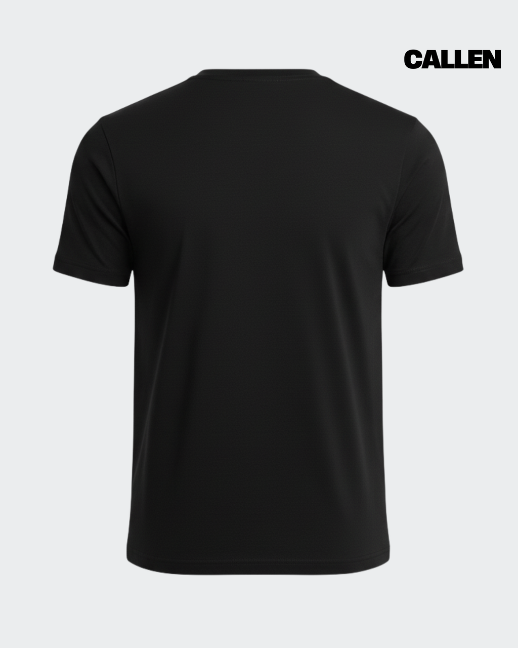 Plain Regular Fit Black Tee