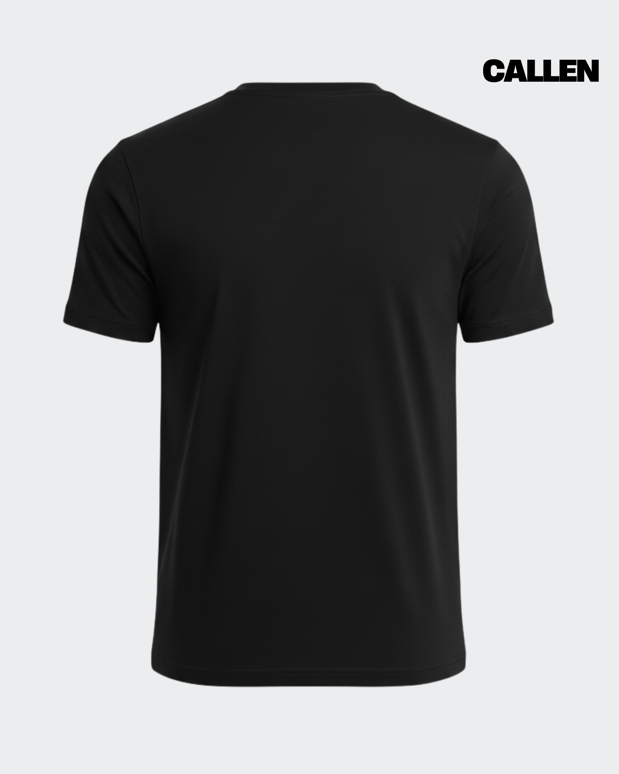 Plain Regular Fit Black Tee
