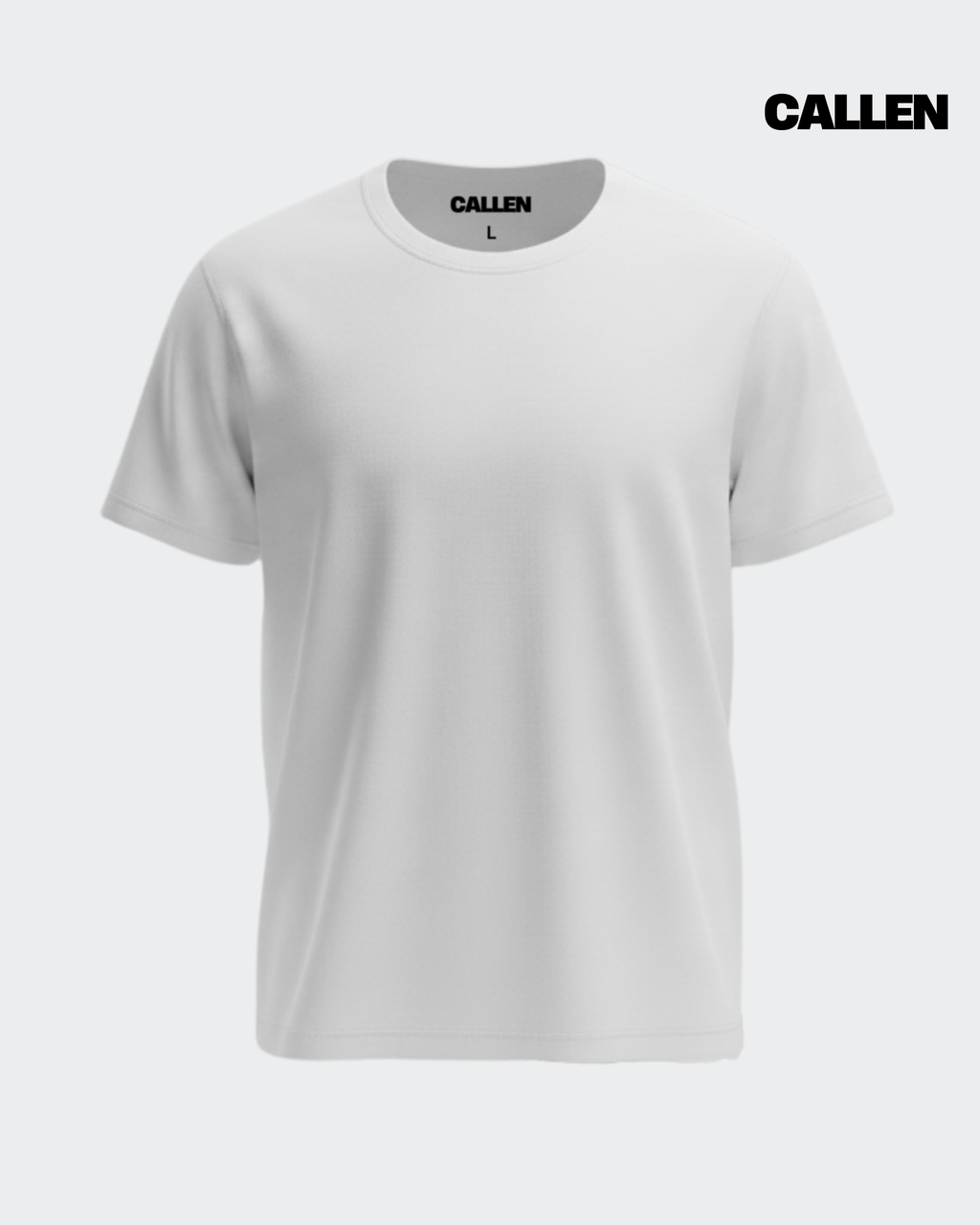 Plain Regular Fit White Tee