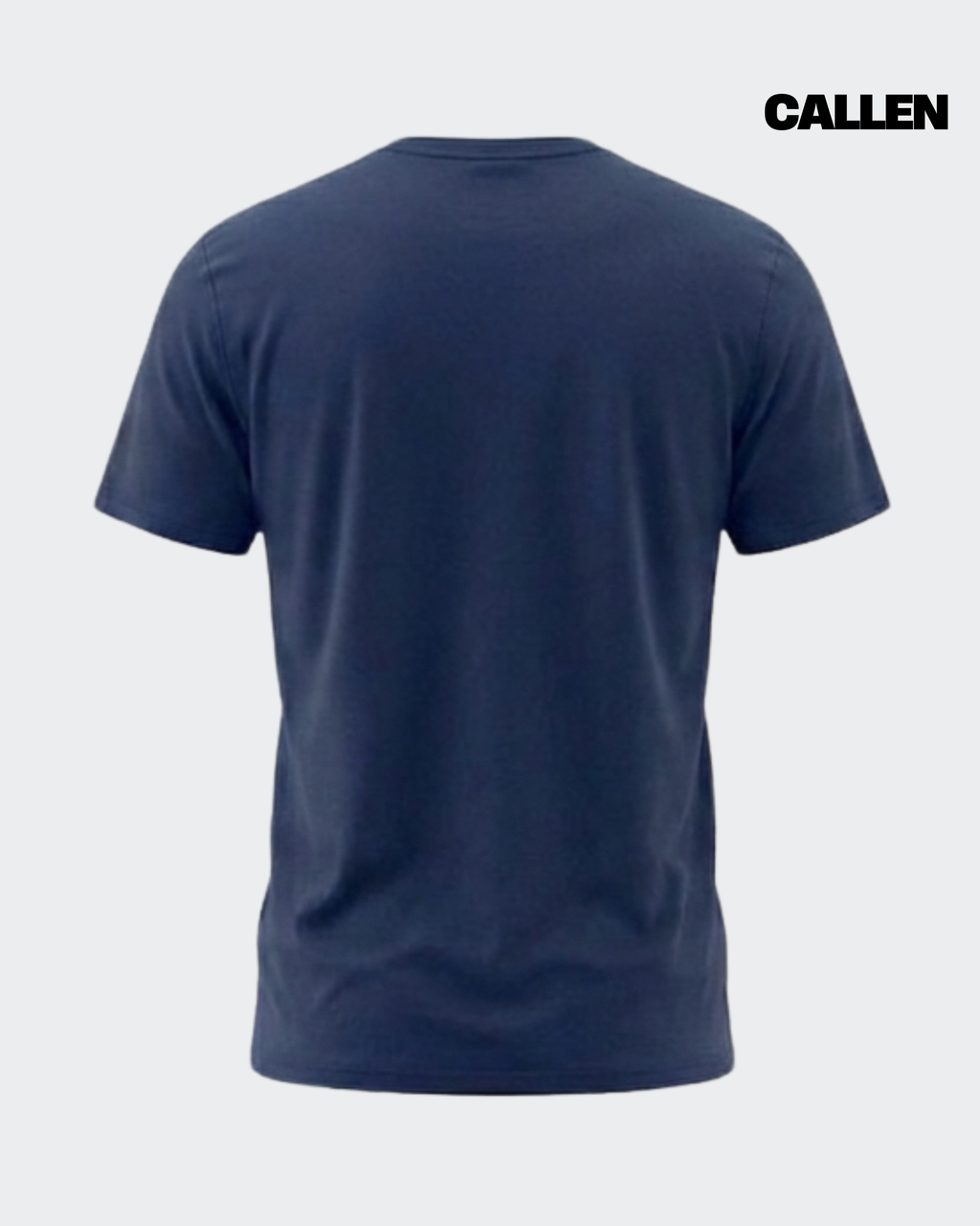 Plain Regular Fit Navy Blue Tee