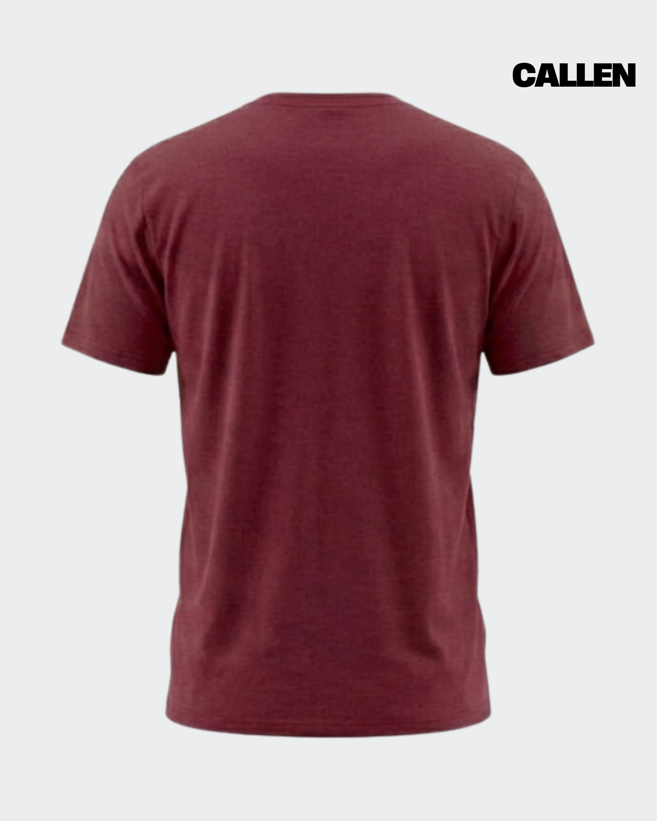 Plain Regular Fit Maroon Tee