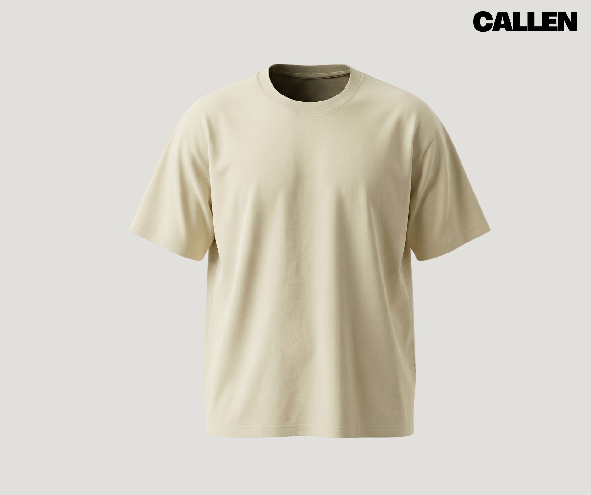 Oversized Tee – Cream