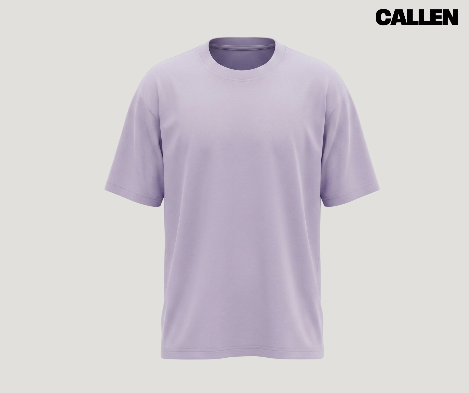 Oversized Tee – Light Purple