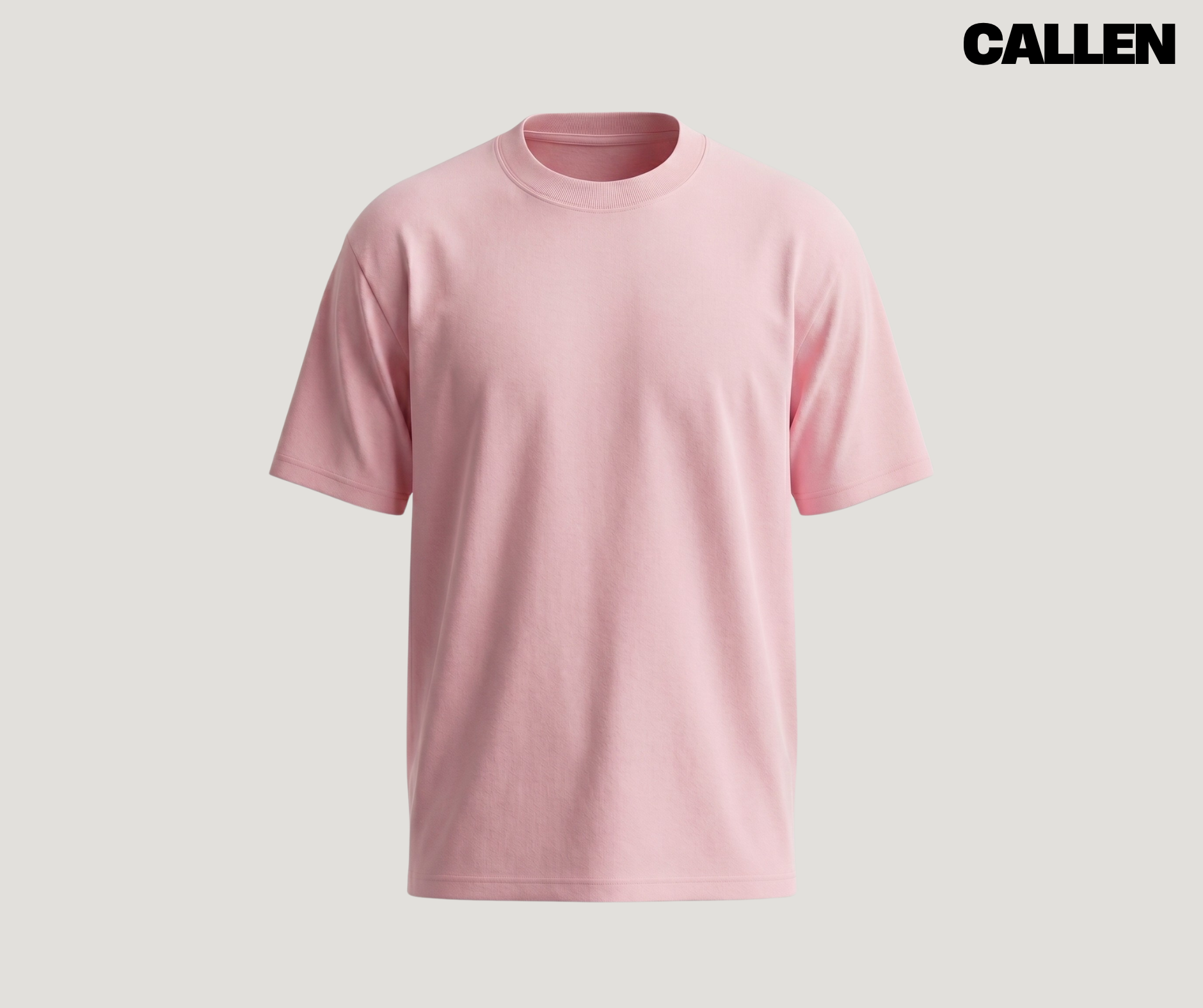 Oversized Tee – Light Pink