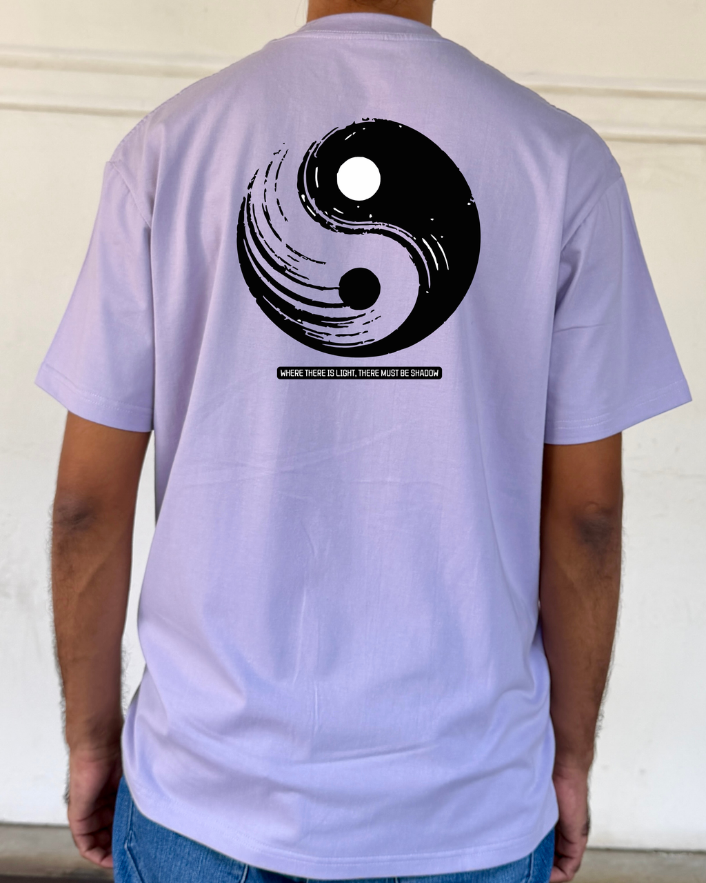 Callen Yin Yang Oversized Tee – Light Purple