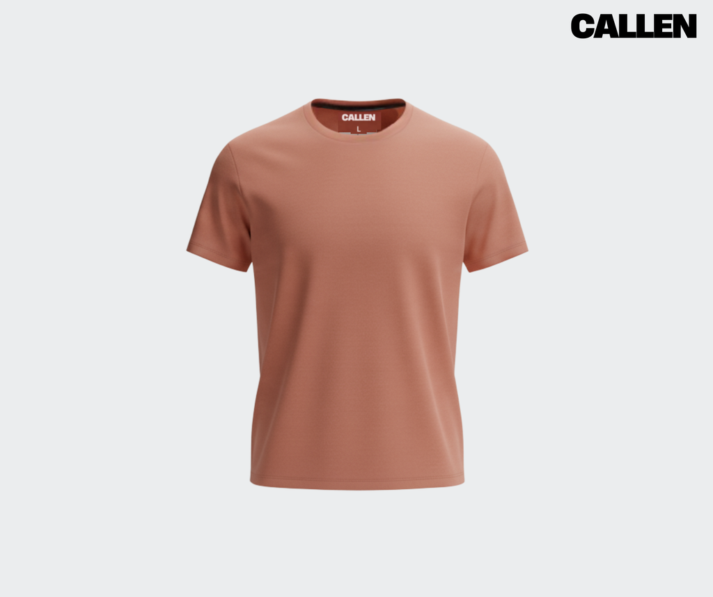 Vibrant Mountain - Salmon Pink Unisex T-Shirt