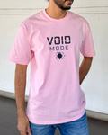Void Mode Oversized Tee - Light Pink