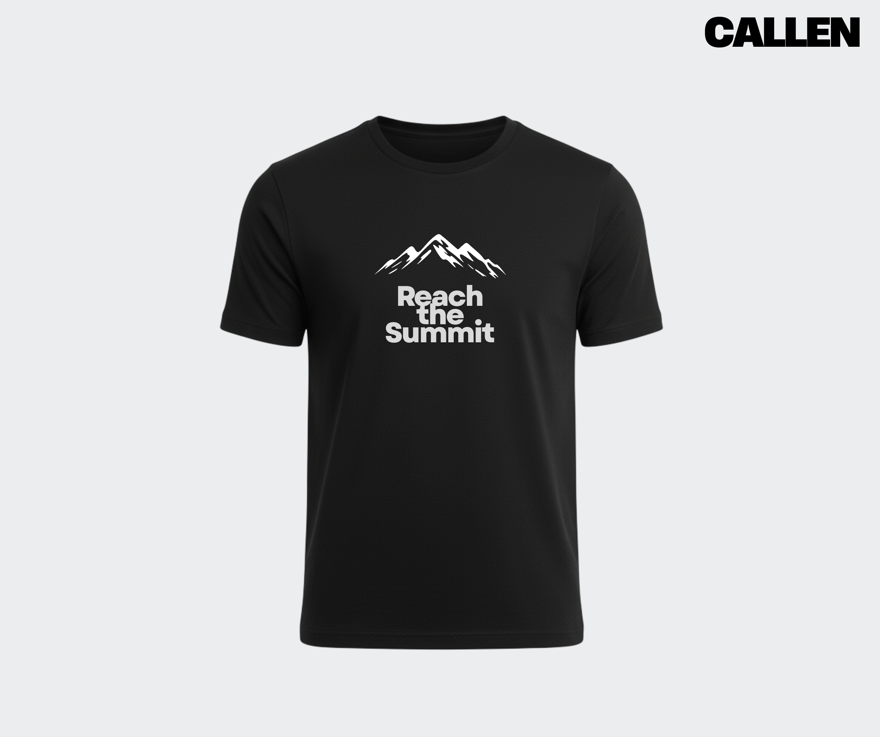 Reach the Summit - Black Unisex T-Shirt