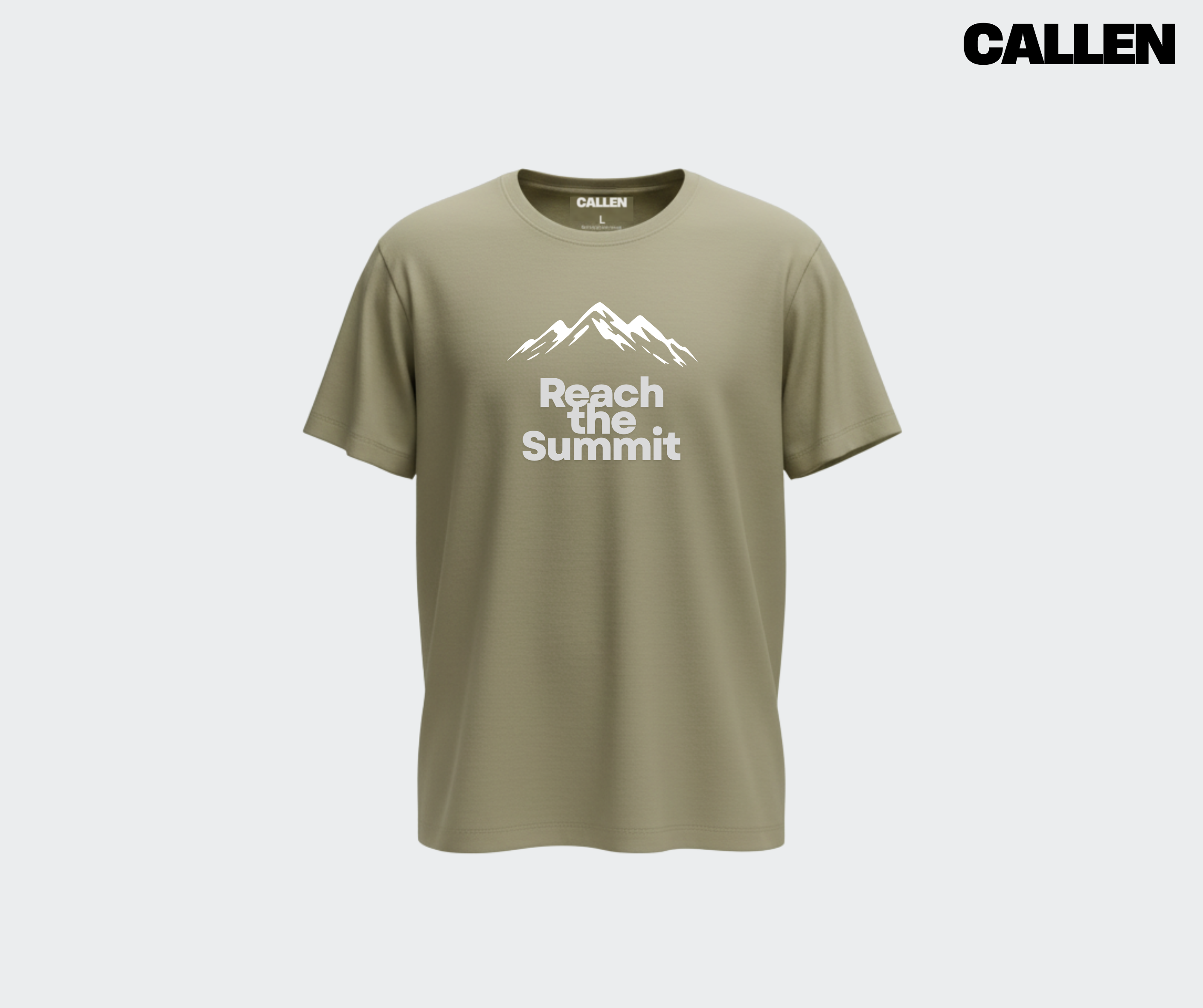 Reach the Summit - Dark Beige Unisex T-Shirt
