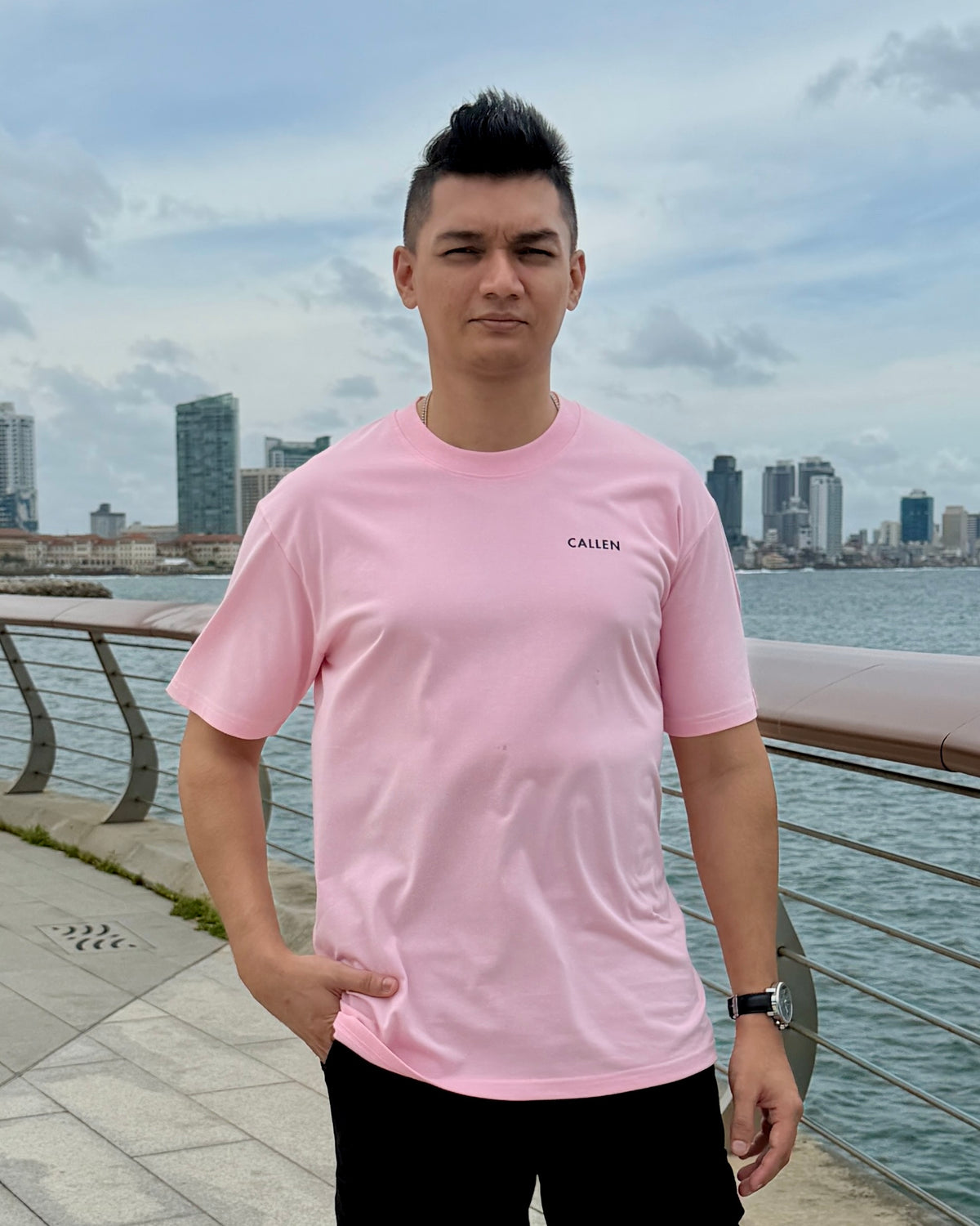 Oversized Tee – Light Pink