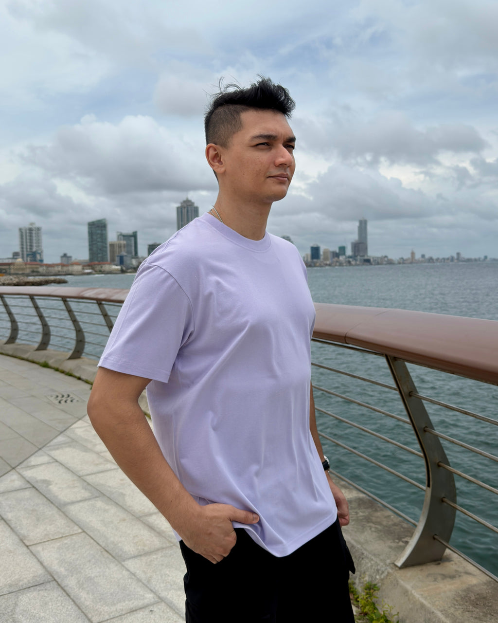 Oversized Tee – Light Purple