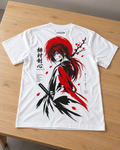 Crimson Wanderer Relaxed Fit Graphic T-Shirt - White